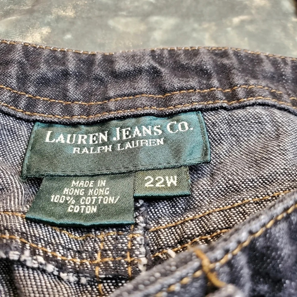 Lauren Jeans Co. Button Front Denim Skirt - Picture 3 of 6